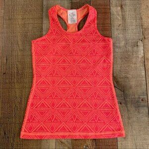 Ivivva girls neon pink and orange racer back tank top -8
